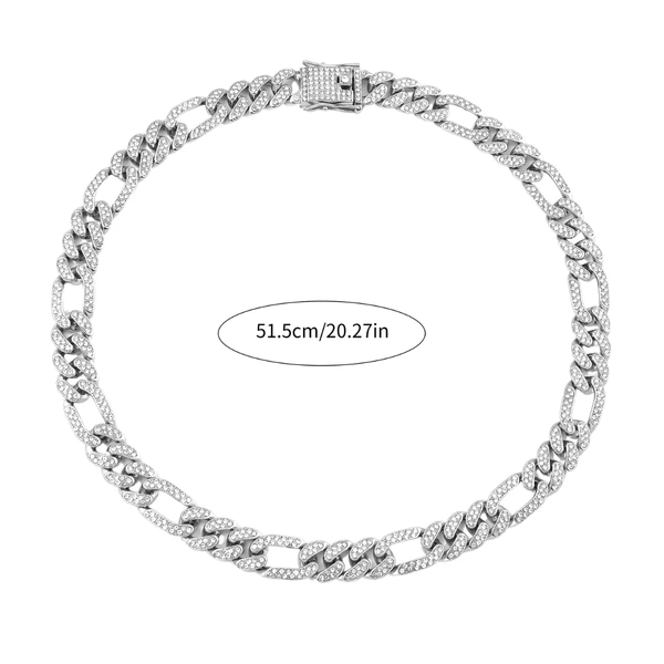 Anarchy Silver Punk Necklace