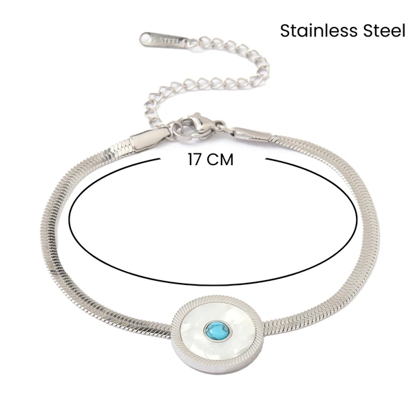Eye of Protection Silver Bracelet