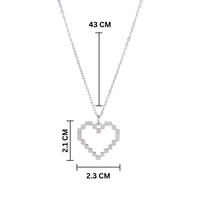 Dreamy Heart Silver Necklace