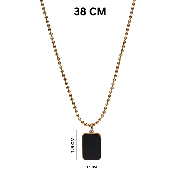 Midnight Onyx Gold Necklace