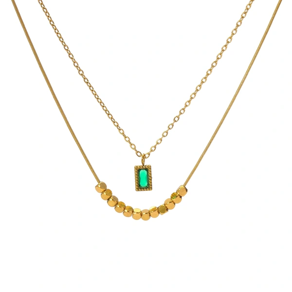 Emerald Vine Neckalce - Gold