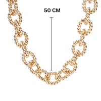 Stylish Gold Chain Links Necklace
