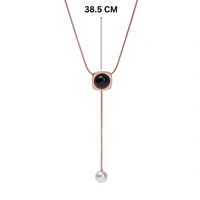 Snowdrop Pearl Rosegold Necklace