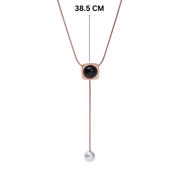 Snowdrop Pearl Rosegold Necklace