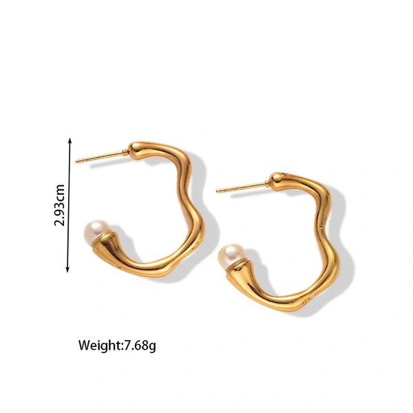 Minimalist Pearl Earrings