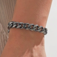 Hades Classic Silver Thick Bracelet