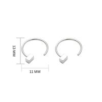 Bare Essentials Silver Earrings