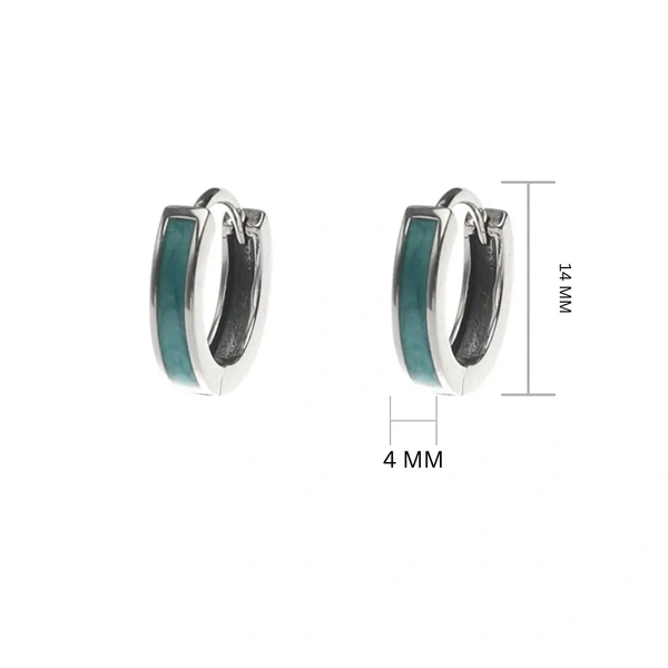 Sky Silver Hoop