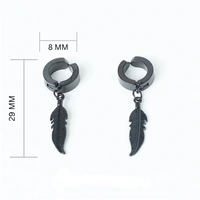 Black Feather Dangles