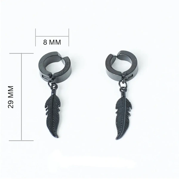 Black Feather Dangles