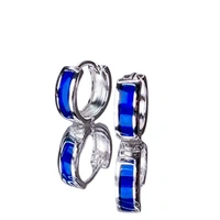 Contemporary Blue Hoop
