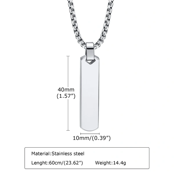 Contemporary Edge Chain -Silver