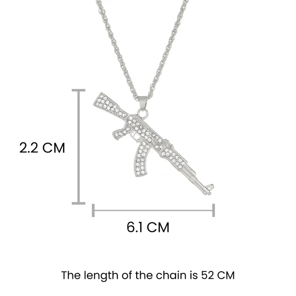 Ak 47 Silver Chain