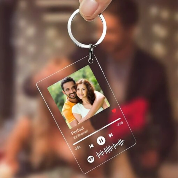 Personalized Spotify Keychain With Photo