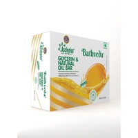 Bathveda Glycerin Natural Oil Bar - 375 Gm