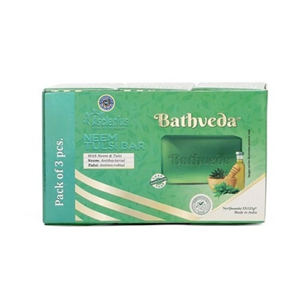 Bathveda Neem Tulsi Bar - 3 Pcs