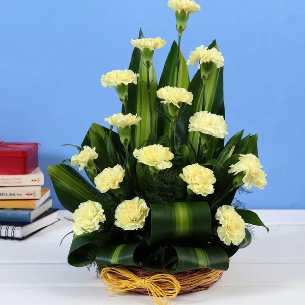 Yellow Carnation Bouquet