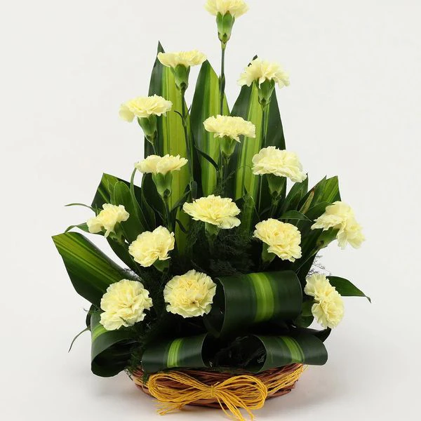 Yellow Carnation Bouquet