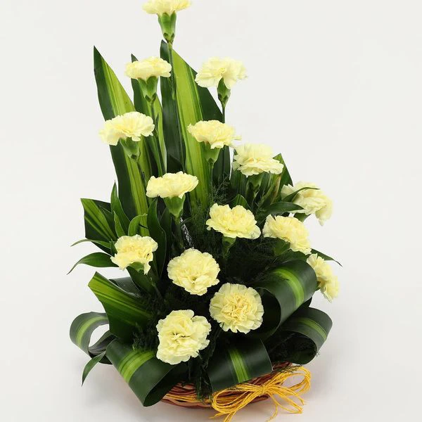 Yellow Carnation Bouquet