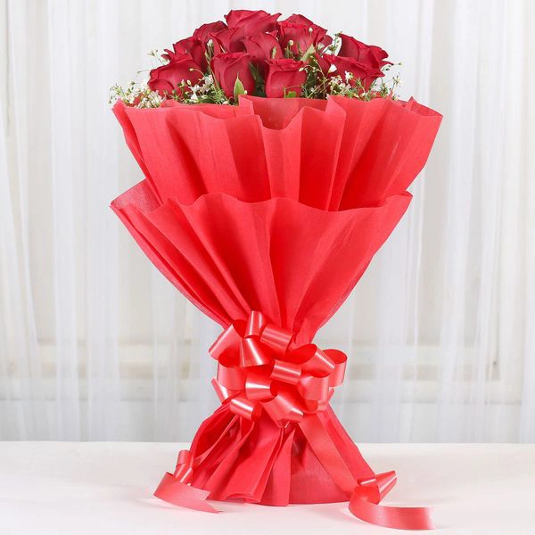 12 Red Roses Bouquet