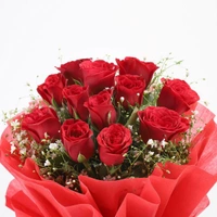 12 Red Roses Bouquet