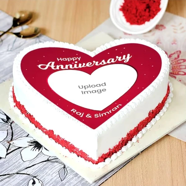 Tempting Red Velvet Anniversary Cake - 2 KG