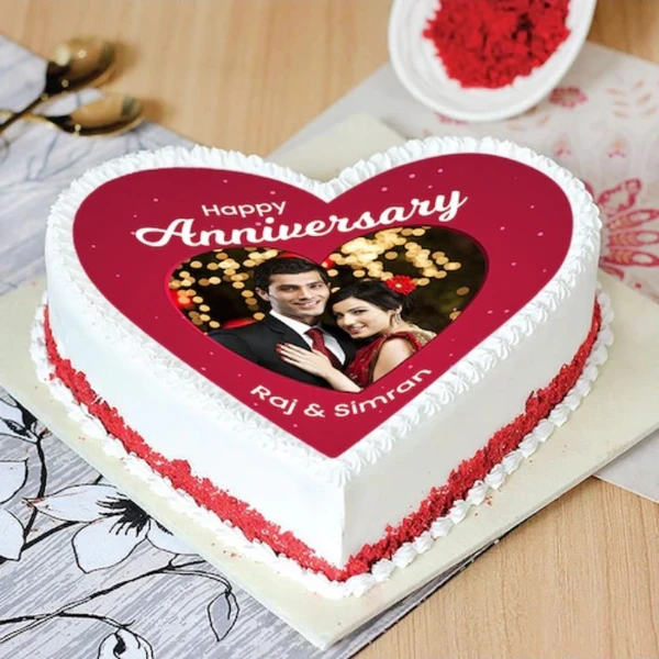 Tempting Red Velvet Anniversary Cake - 2 KG