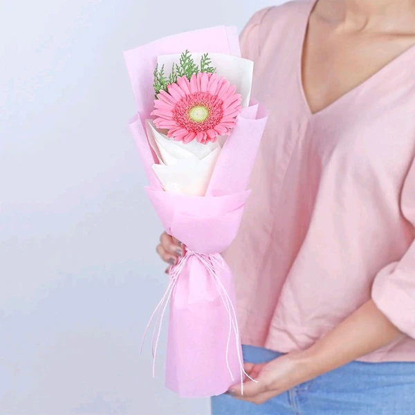 Single Pink Gerbera