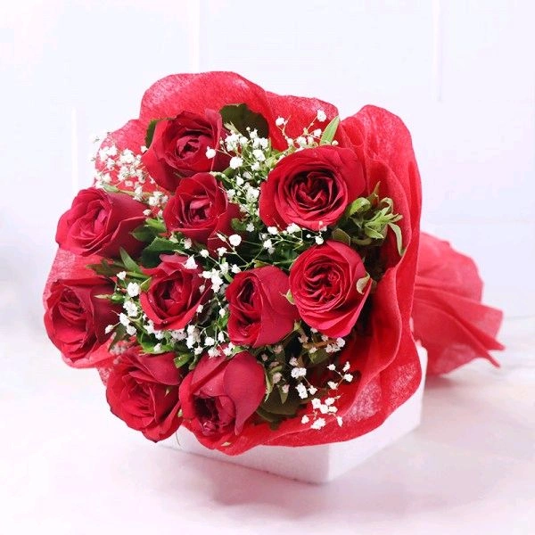 10 Red Roses Bouquet