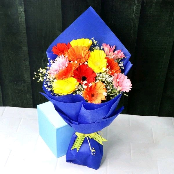 12 Mix Gerberas Bouquet