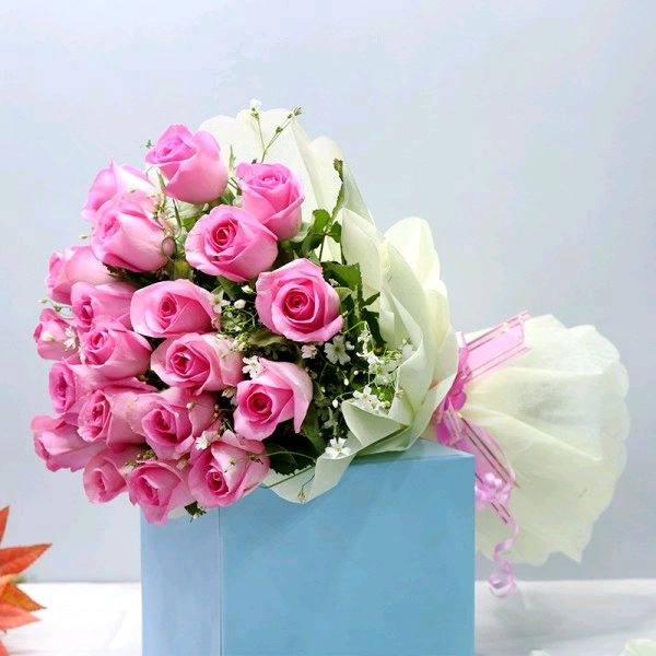 20 Pink Roses Bouquet
