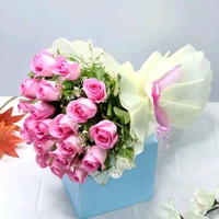 20 Pink Roses Bouquet