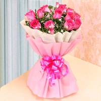 20 Pink Roses Bouquet