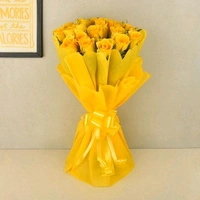 20 Yellow Roses Bouquet