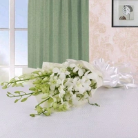 5 White Orchids Bouquet