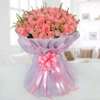 100 Pink Roses Bouquet