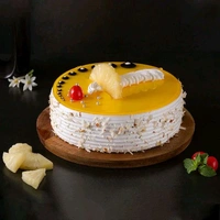 8 Mix Roses With Pineapple Cake