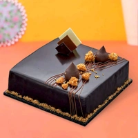 6 Red Roses With Truffle Cake
