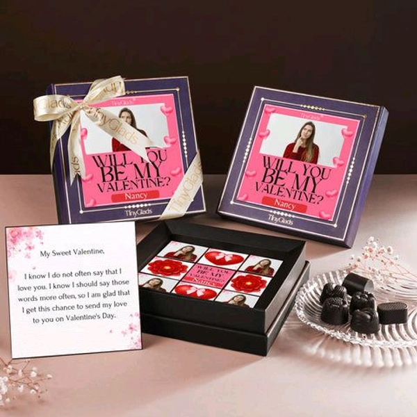 Will You Be My Valentine Chocolate Gift Box