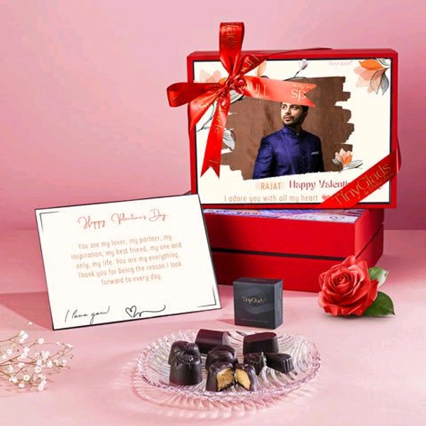 Happy Valentine's Day Chocolate Photoframe Gift Box