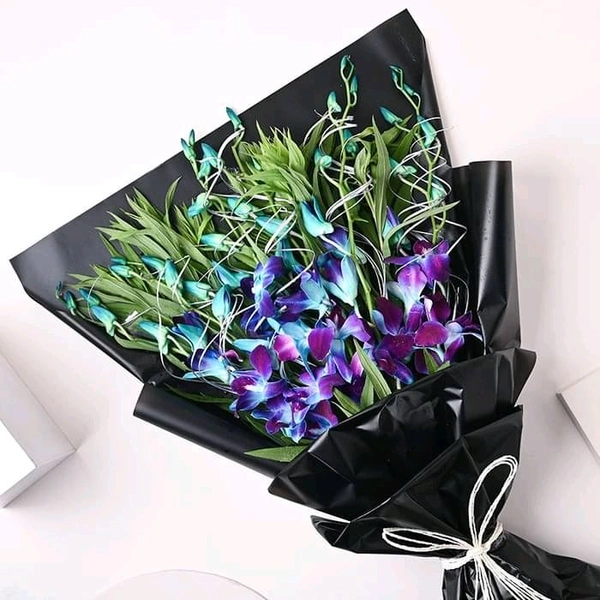10 Blue Orchids Bouquet