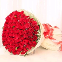50 Red Roses Bouquet