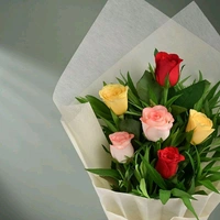 6 Mix Roses Bouquet