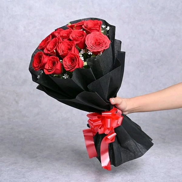 10 Red Roses Bouquet