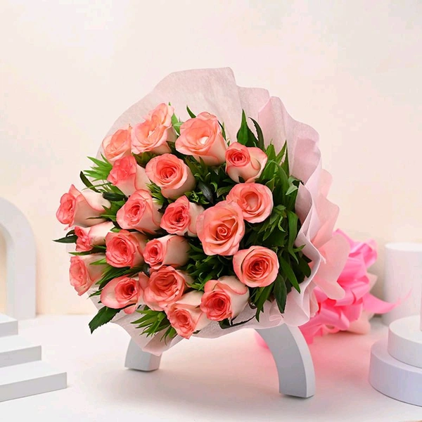 20 Pink Roses Bouquet