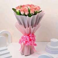 20 Pink Roses Bouquet