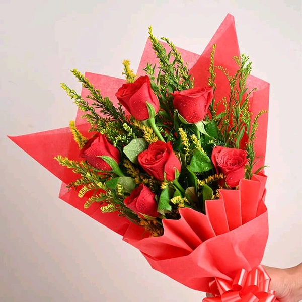 6 Red Roses Bouquet