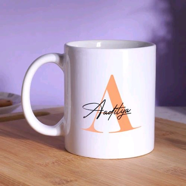 Personalized Custom Letter Initial Mug