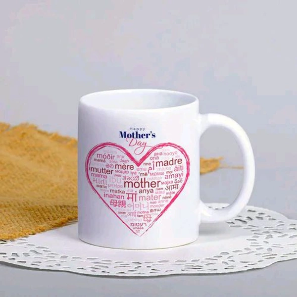 Beautiful White Mothers Day Mug