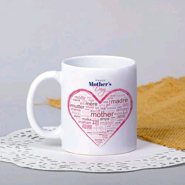 Beautiful White Mothers Day Mug